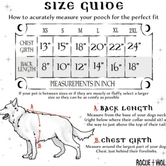 Rogue + Wolf ✦ “Give Me Food” Ouija Pet Vest ✦ Gothic Black White Vegan Dog Cat - Picture 5 of 6